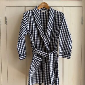 Sleepy Jones Gingham Cotton Robe